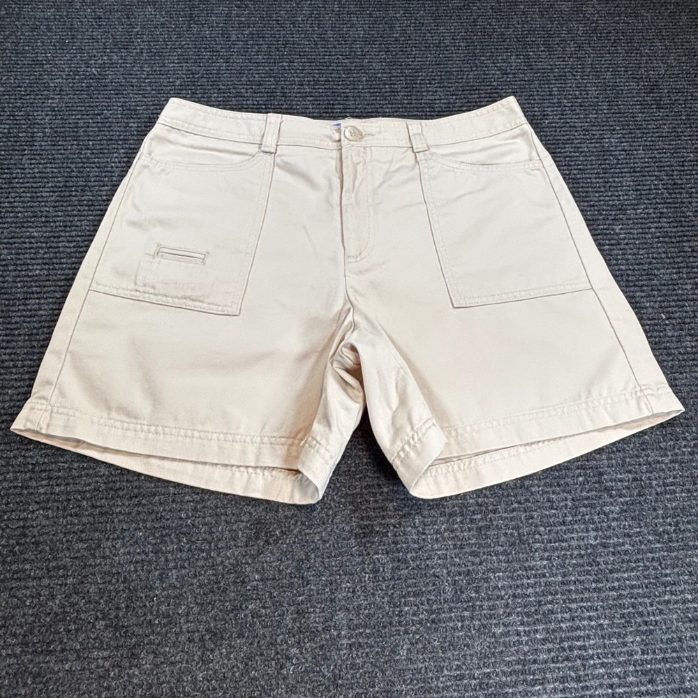 Dockers Women Khaki Chino Shorts Tan Favorite Fit Cotton 351130406 Size 12